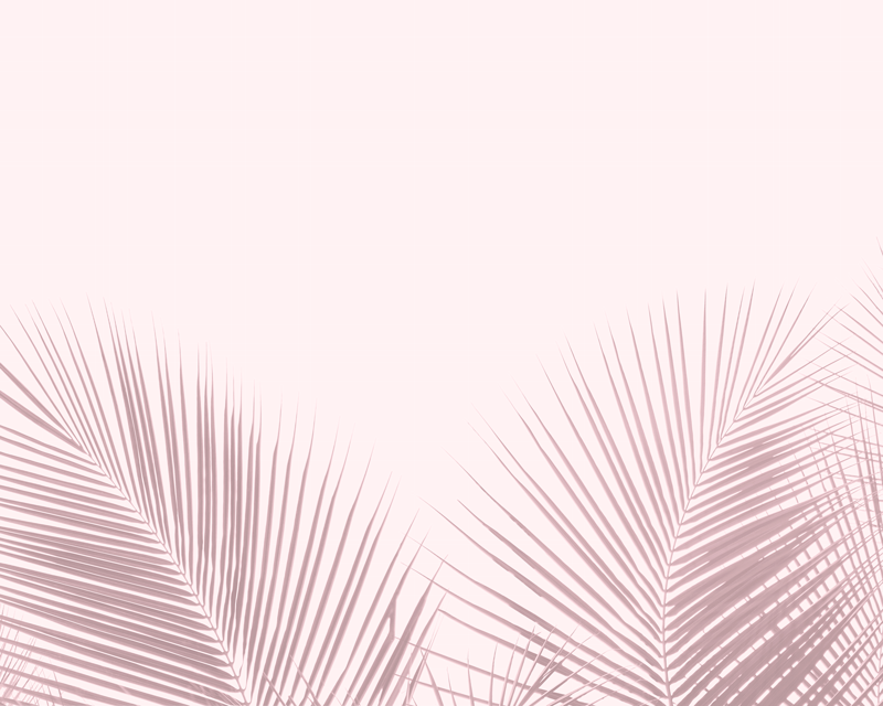 乙烯基花草地毯优雅的棕榈图案 - TenStickers