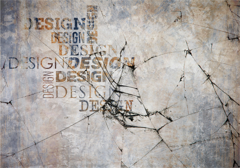 乙烯基地毯  石头效果 破碎的石头排版 - TenStickers