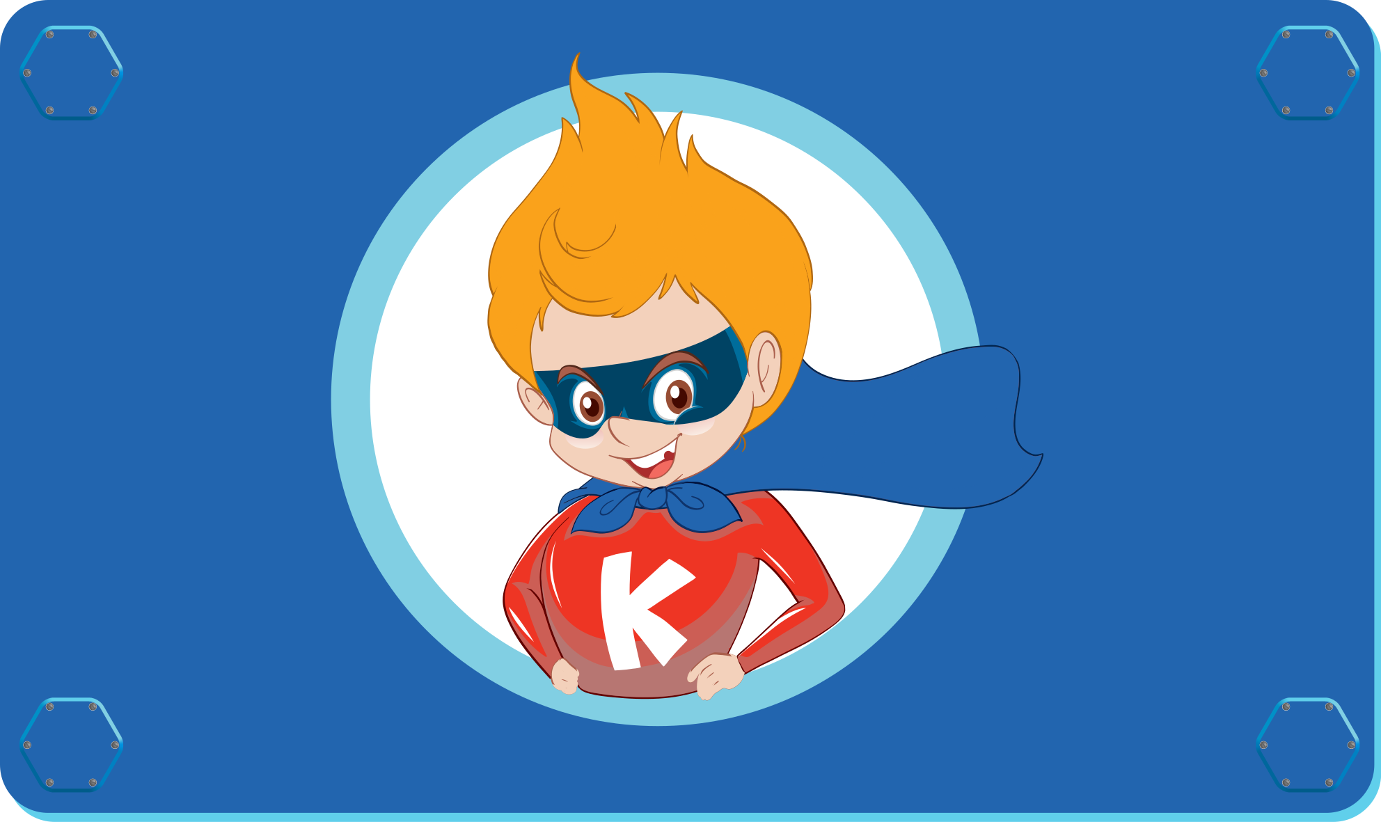 乙烯基地毯 儿童 超级英雄卡通人物 - TenStickers