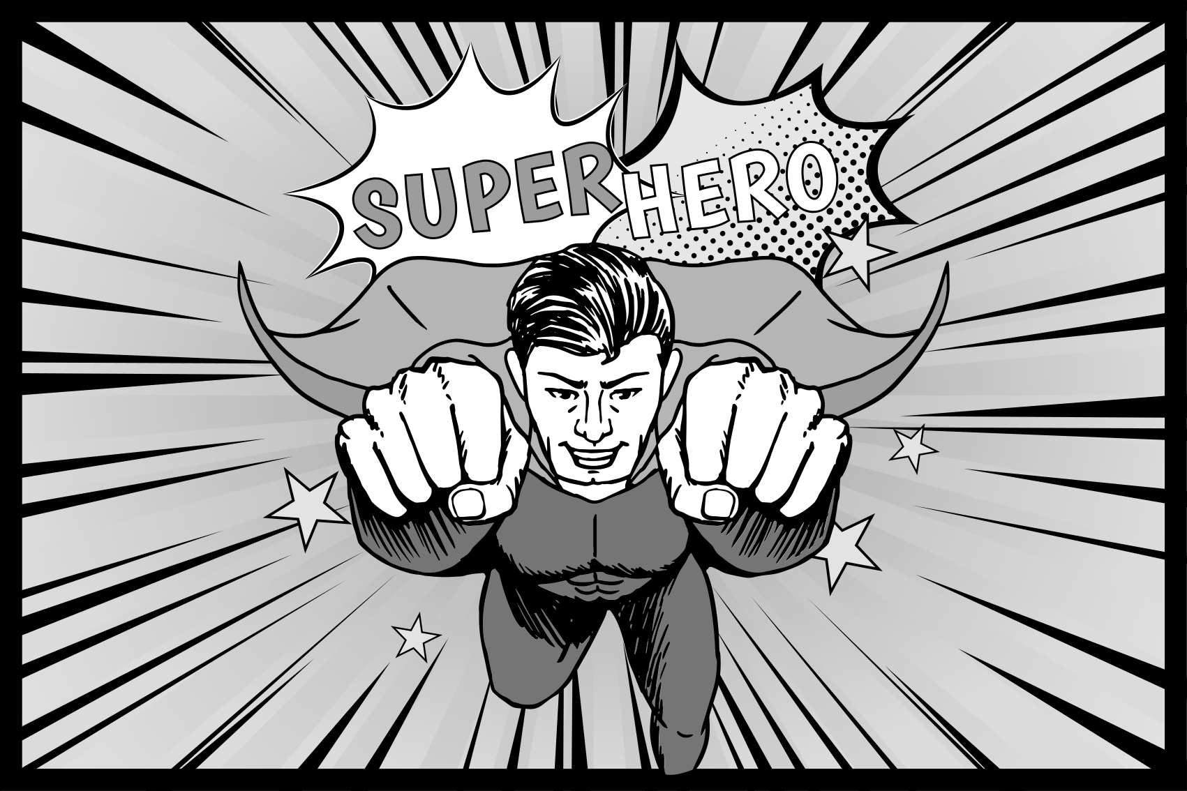 乙烯基地毯 儿童 动态超级英雄图形 - TenStickers