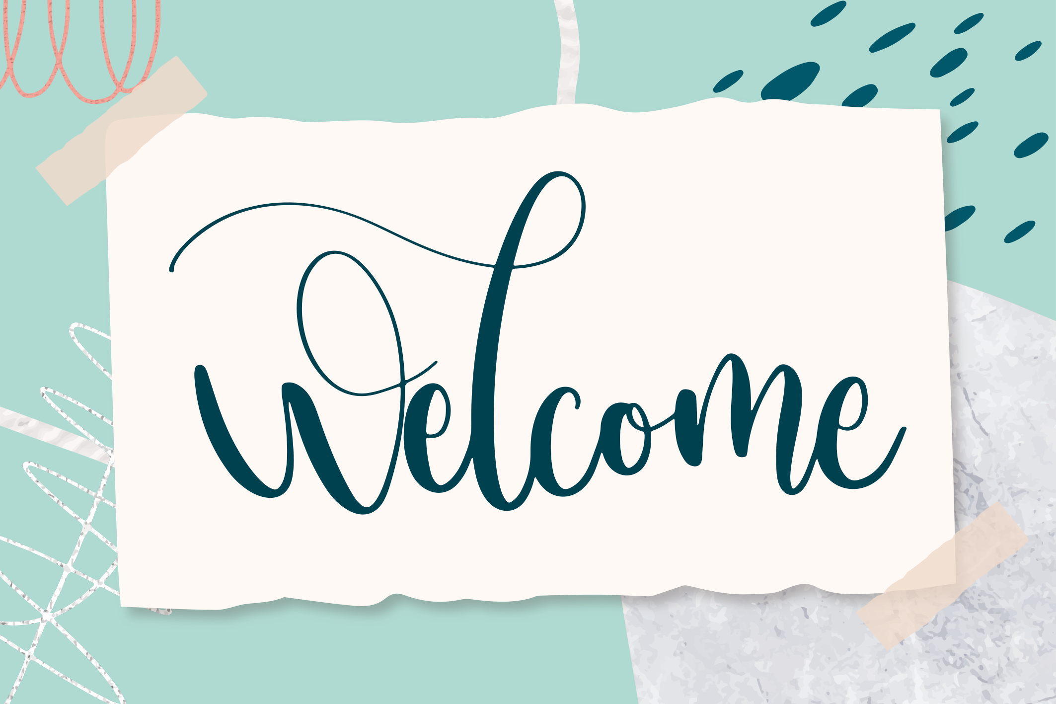 乙烯基地毯与短语 优雅的入口文字 - TenStickers