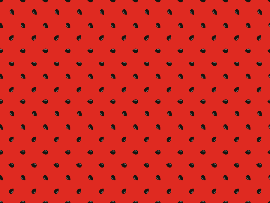 乙烯基厨房地毯 红色种子图案 - TenStickers