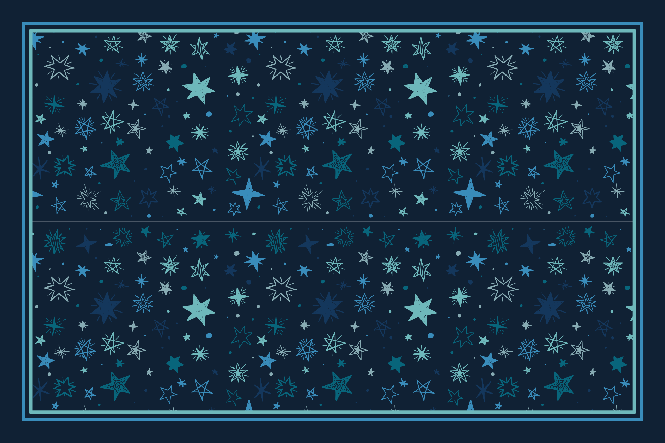 乙烯基地毯星星 天体图案设计 - TenStickers