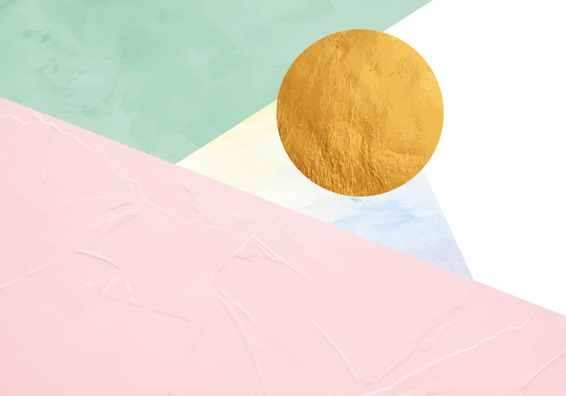 乙烯基地毯几何 几何柔和形状 - TenStickers