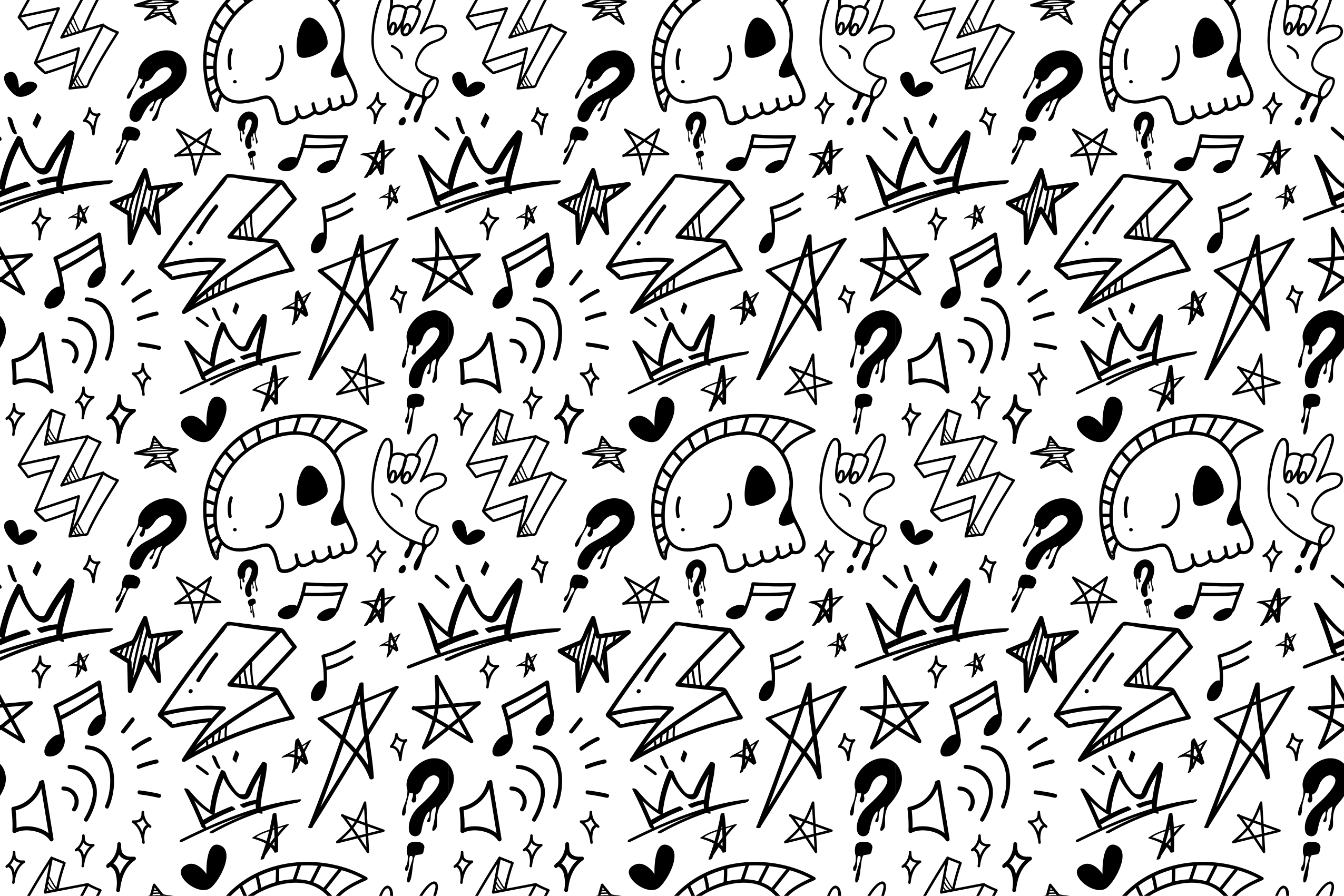 乙烯基地毯 不拘一格的青少年图案 - TenStickers