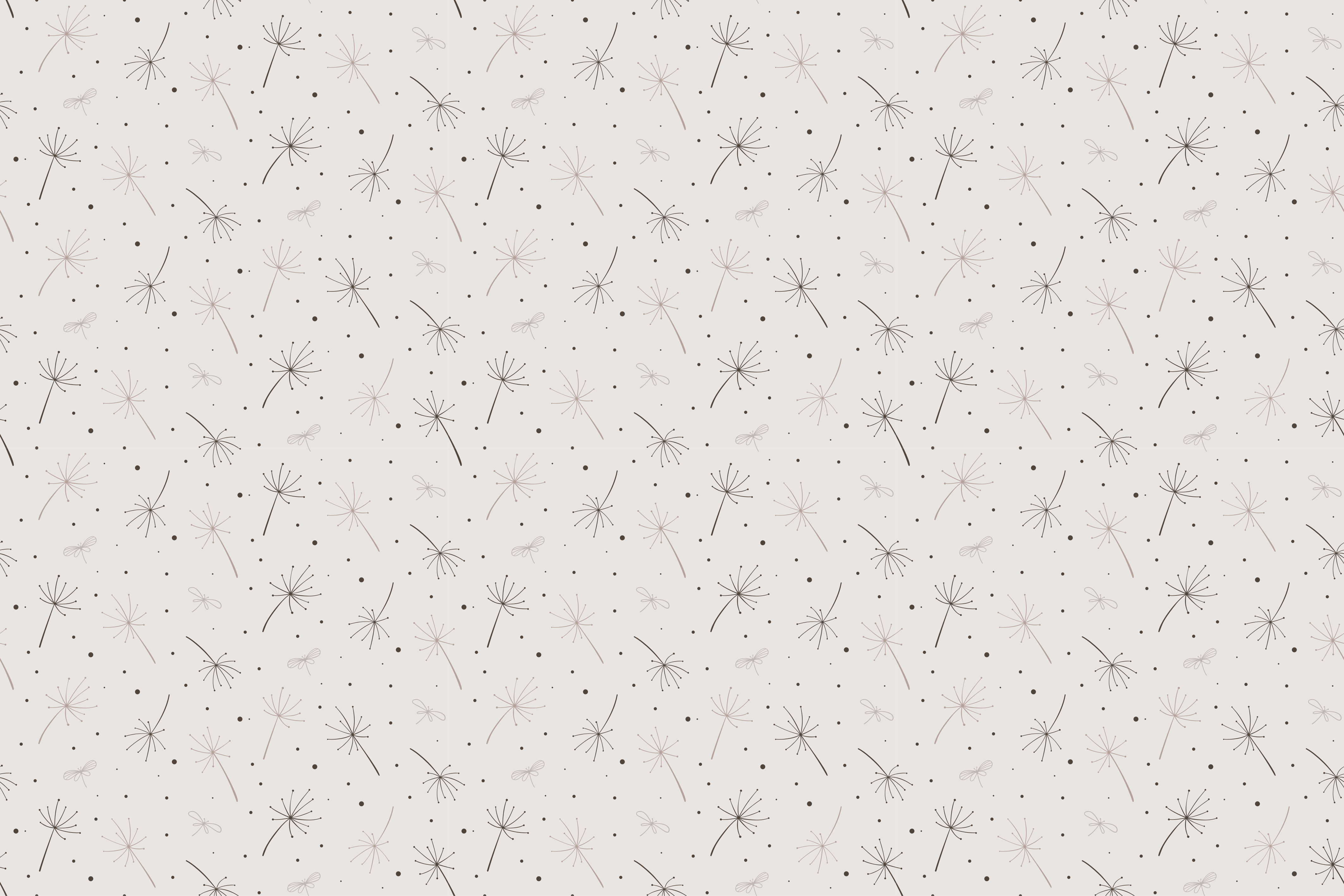 乙烯基花草地毯 蒲公英图案 - TenStickers