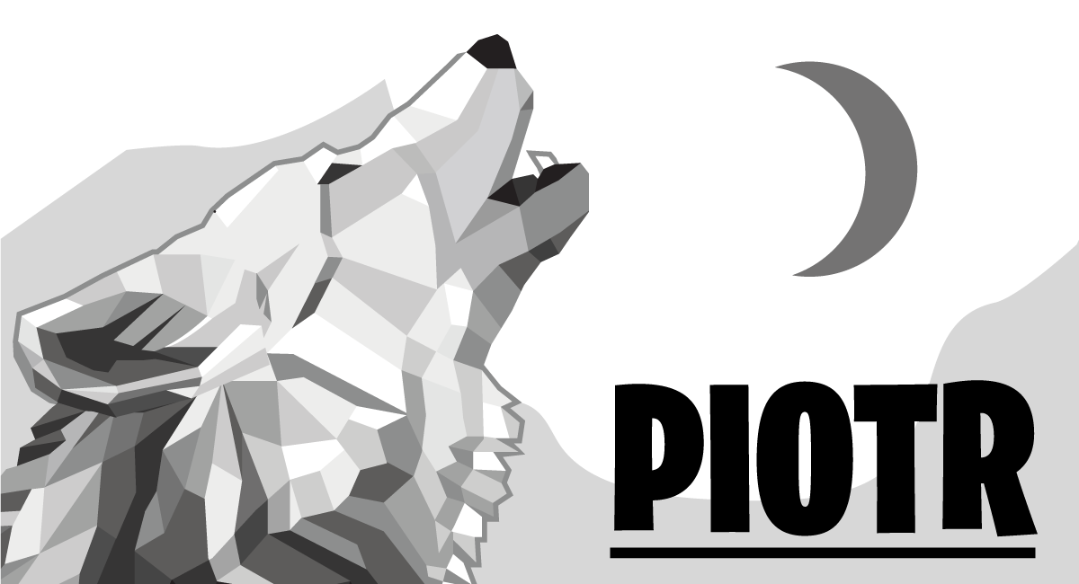 乙烯基地毯名称 几何狼 - TenStickers