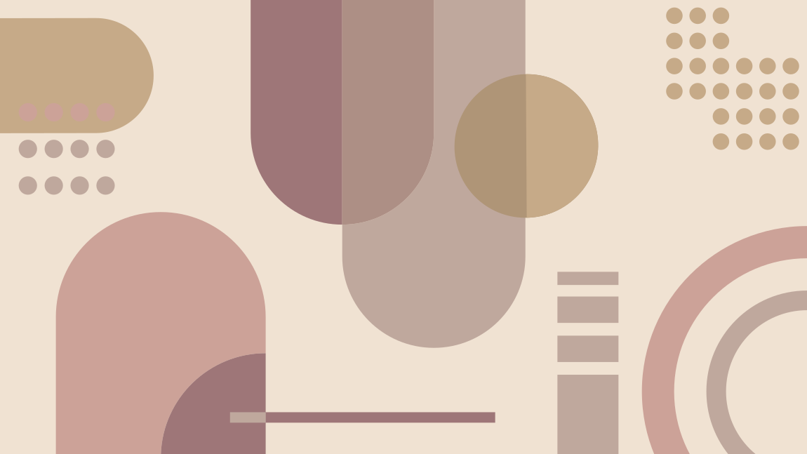 灰色和棕色几何图案几何地毯 - TenStickers