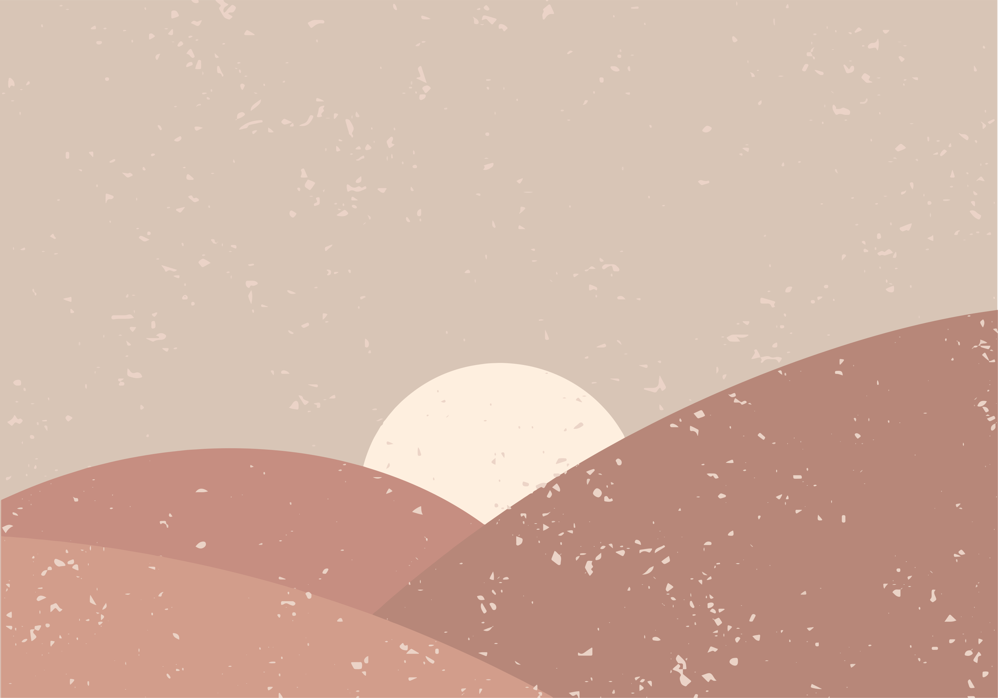 极简主义 抽象风景 - TenStickers