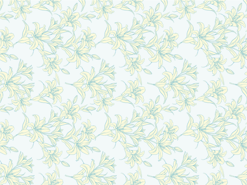 乙烯基地毯 柔和的花朵图案 - TenStickers