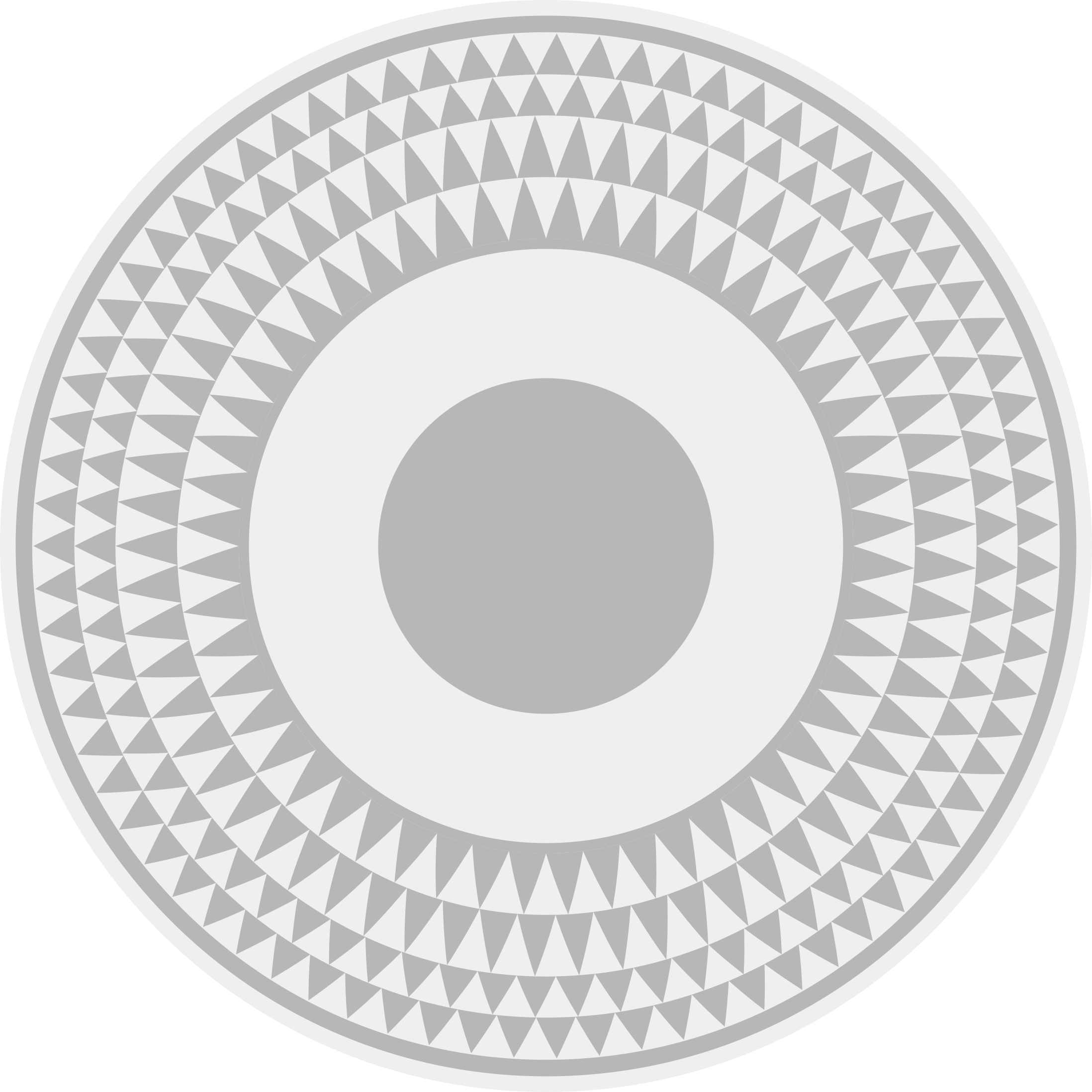 乙烯基地毯几何 同心圆图案 - TenStickers