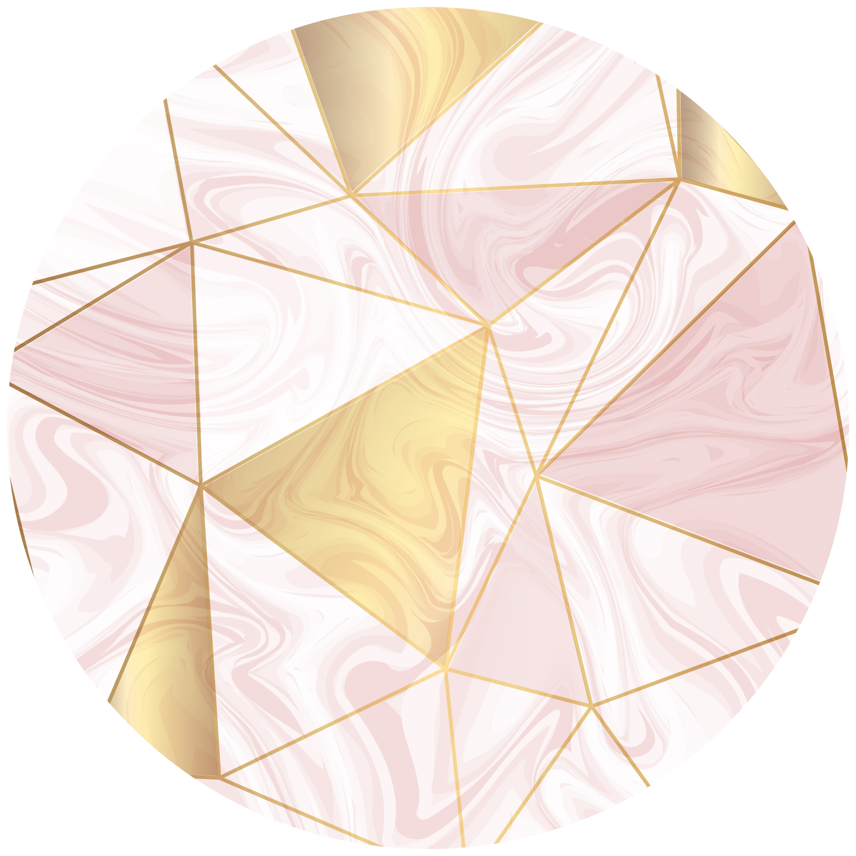 几何粉色和灰色钻石北欧地毯 - TenStickers