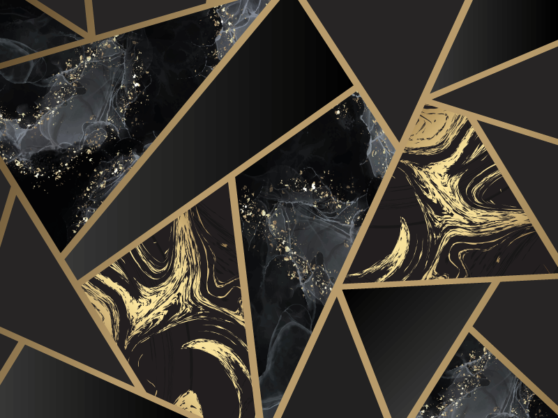 乙烯基地毯几何 几何大理石融合 - TenStickers