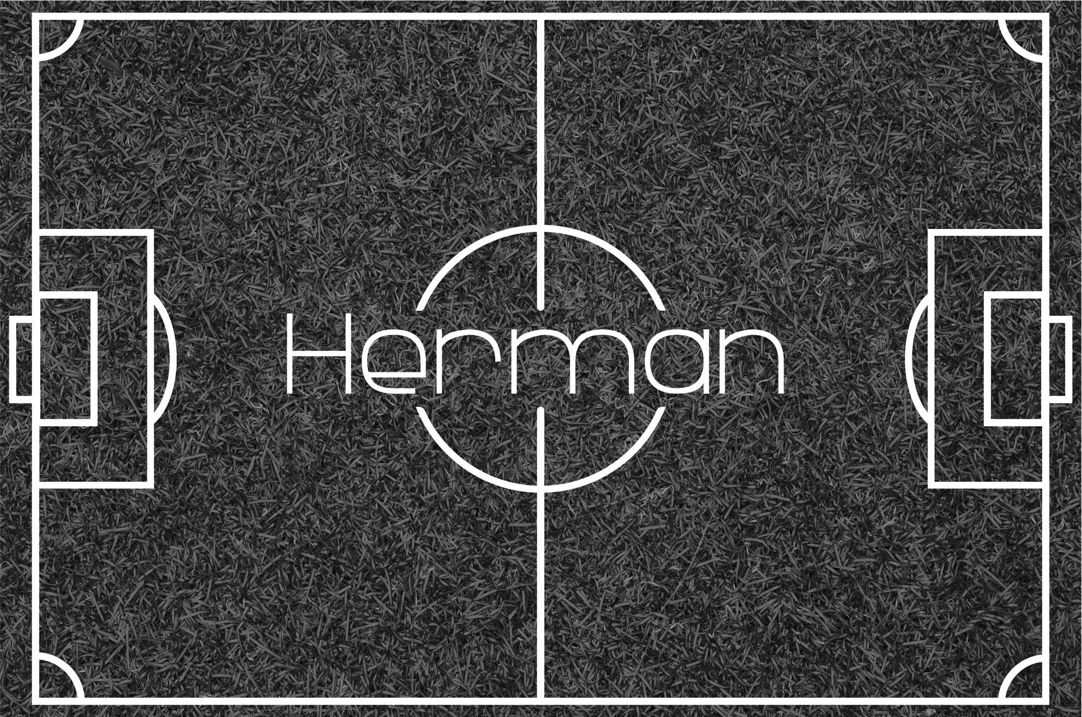 乙烯基地毯游戏足球场带名字 - TenStickers