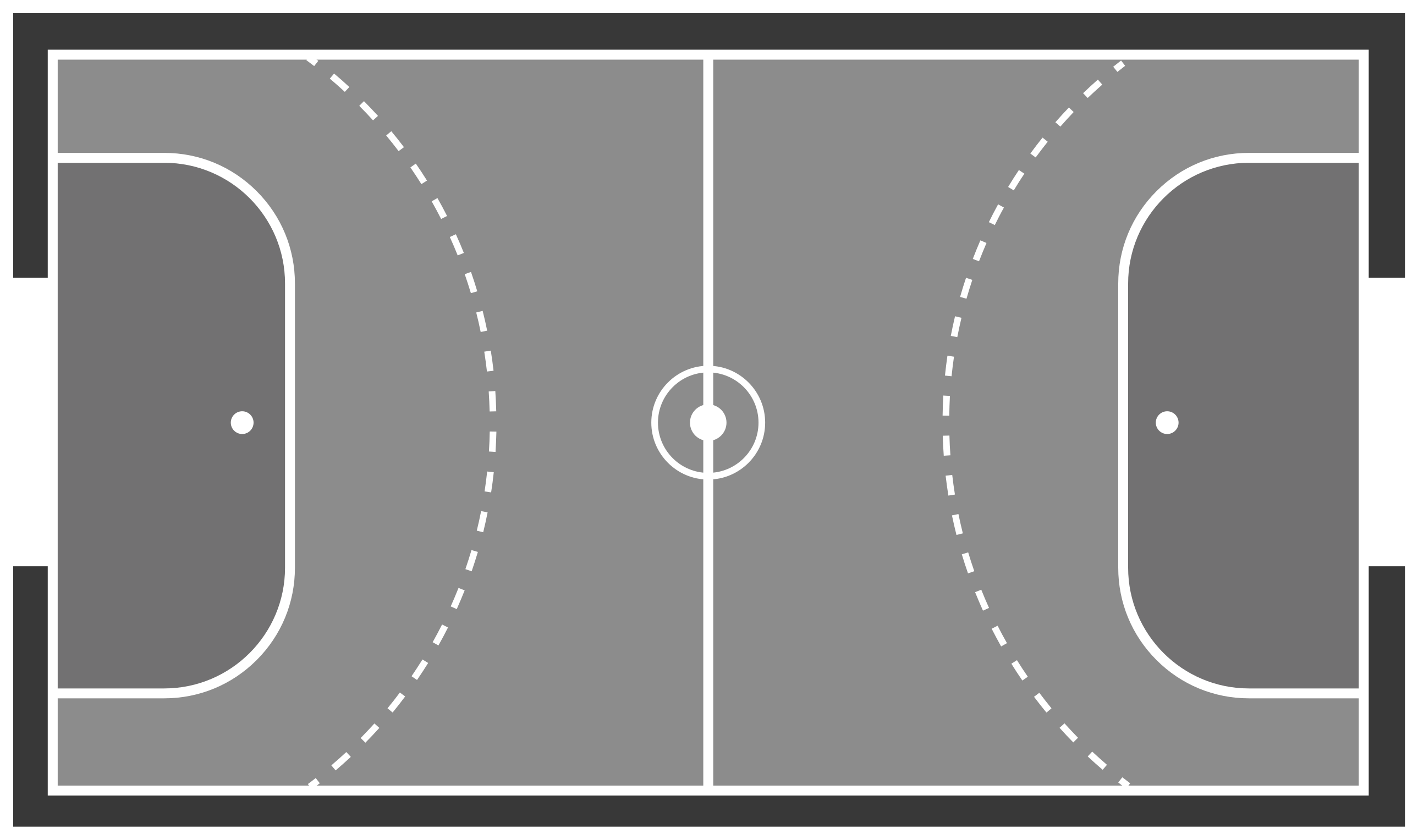 乙烯基地毯游戏手球场设计 - TenStickers