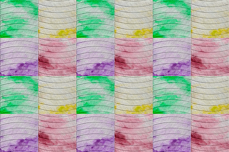 乙烯基地毯客厅 拉姆布拉斯瓷砖 - TenStickers