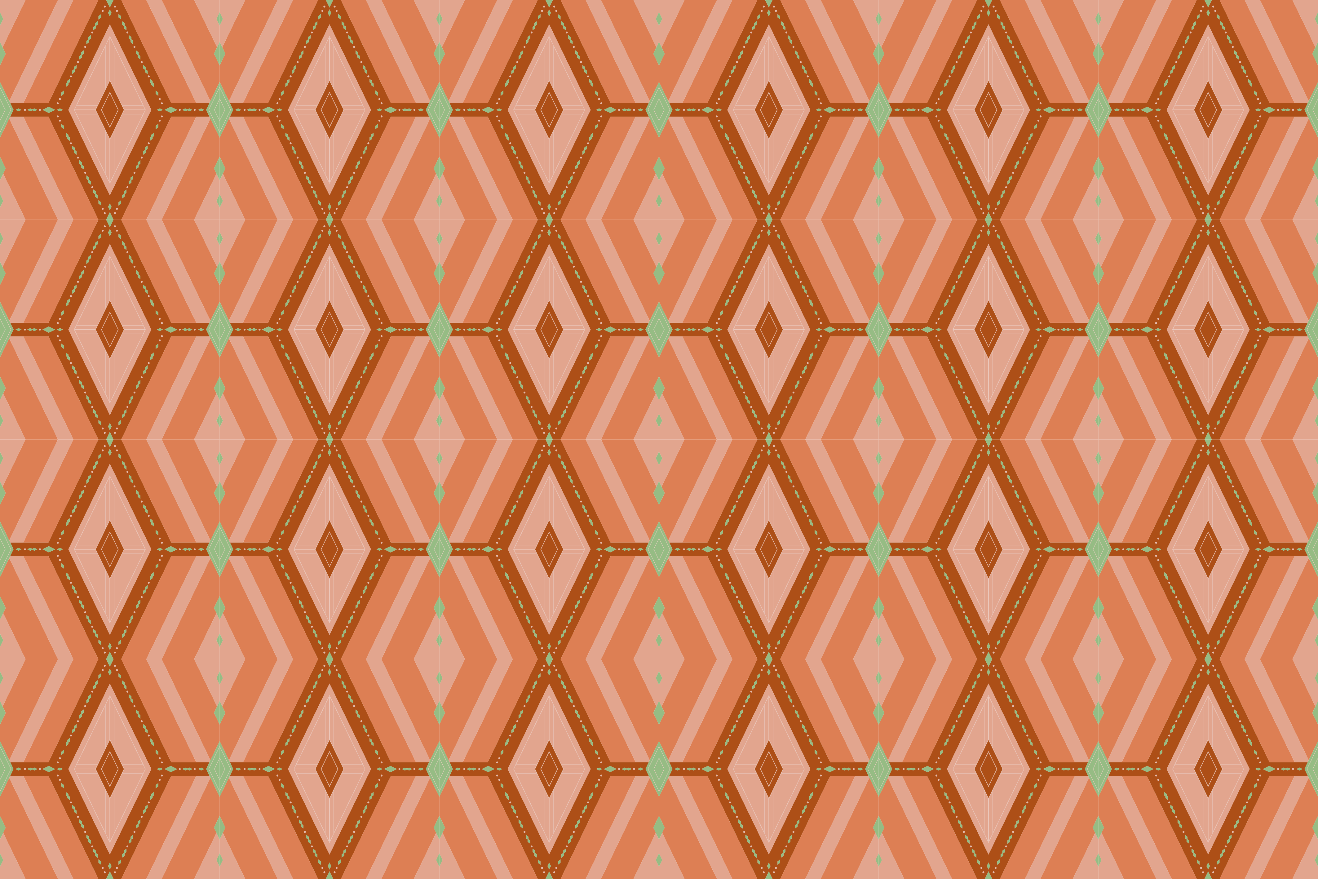 乙烯基地毯几何 几何图案和谐 - TenStickers