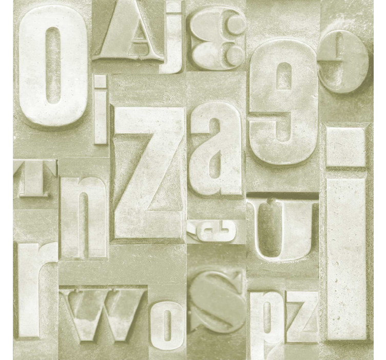 墙纸 刻字 3d 工业风格 - TenStickers