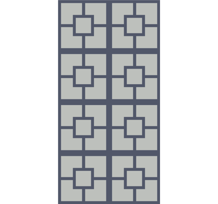 办公室墙纸方形图案布局 - TenStickers