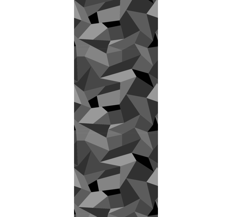 墙纸 几何 锐利灰色图形 - TenStickers