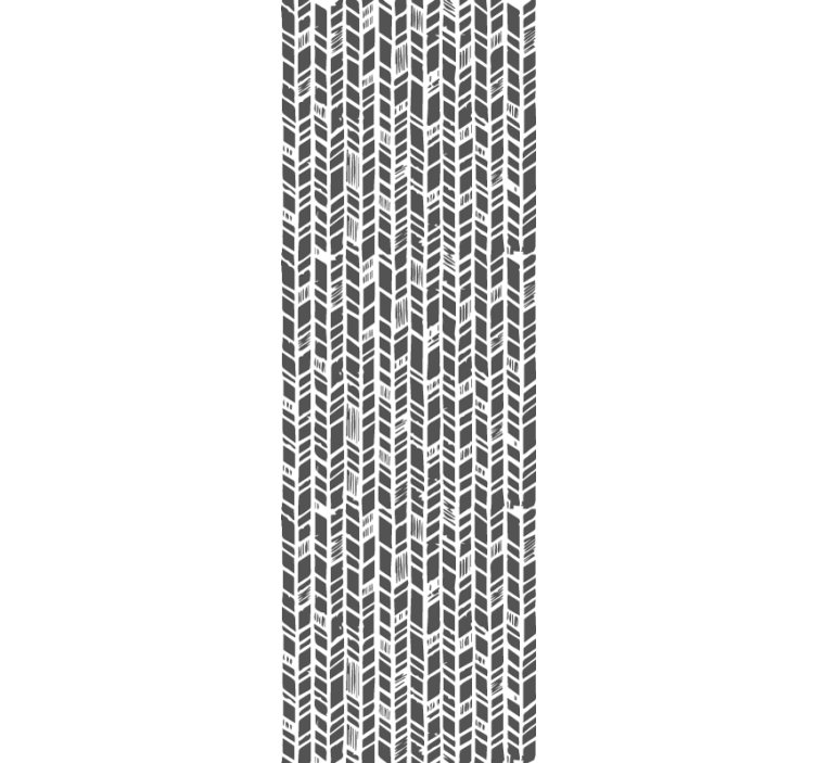 墙纸入口壁纸时尚灰色人字纹 - TenStickers