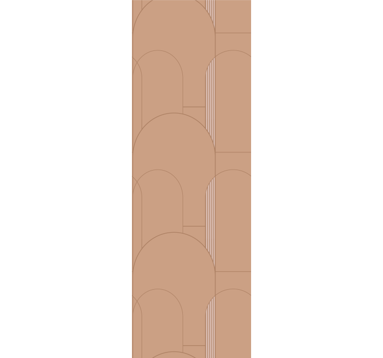 墙纸 现代 米色拱形图案 - TenStickers