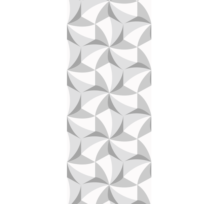 墙纸 几何 时尚灰色图案形状 - TenStickers
