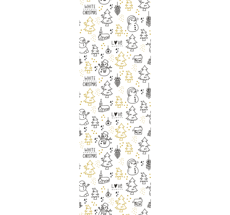 墙纸 圣诞 节日冬季场景 - TenStickers