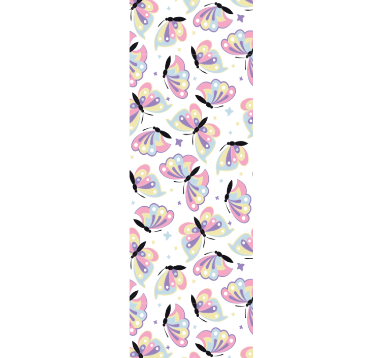 墙纸 蝴蝶壁纸 飞翔的彩色翅膀 - TenStickers