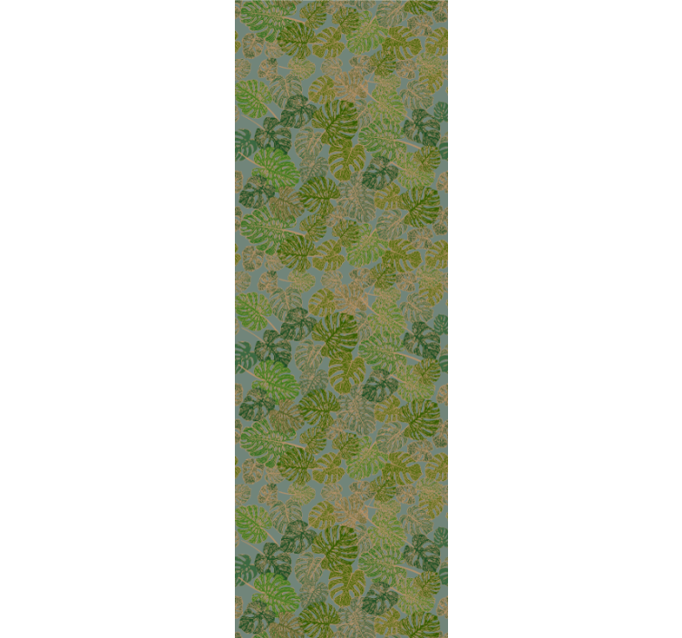 墙纸 树叶 单面绿叶图案 - TenStickers