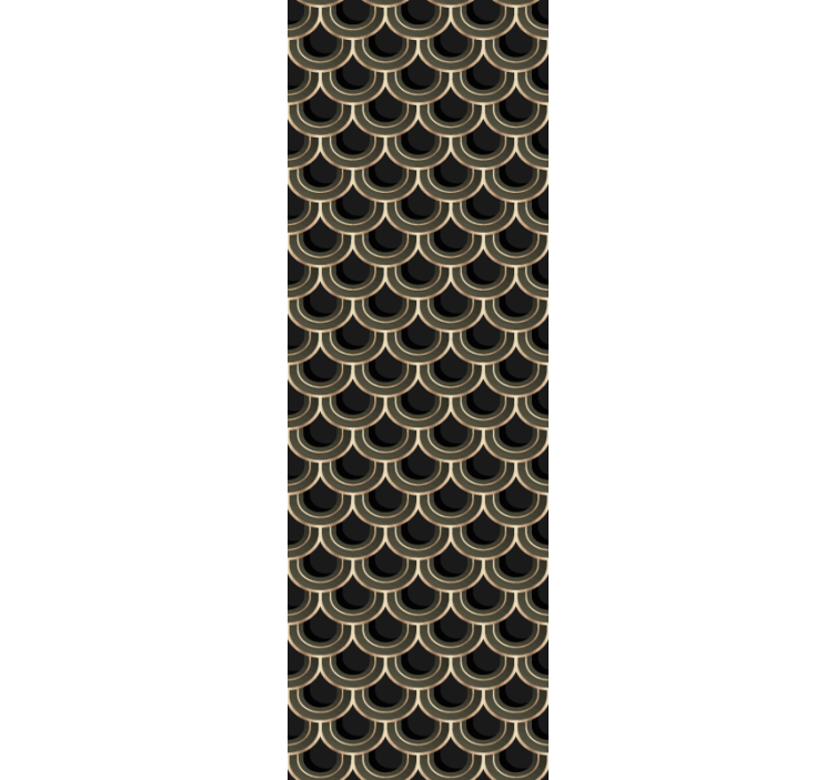 墙纸 装饰 优雅扇形图案 - TenStickers