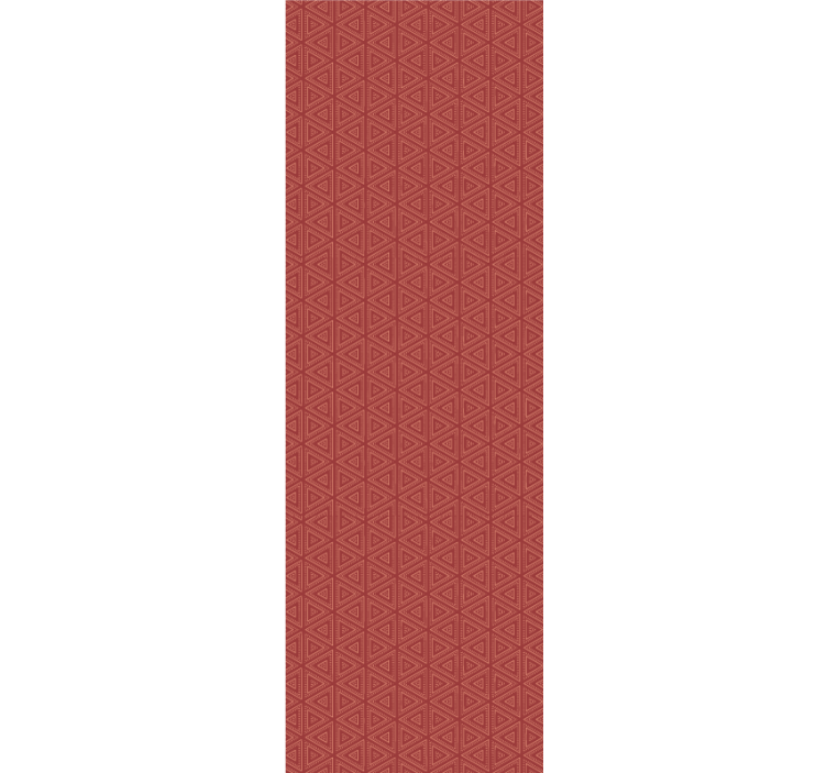 墙纸三角令人惊艳的红色图案 - TenStickers