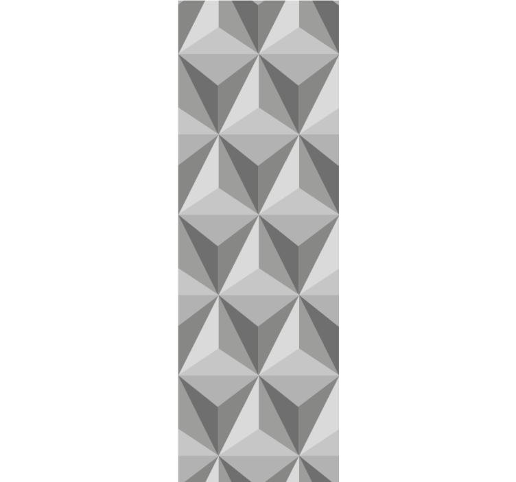 墙纸 几何 3d金字塔图案 - TenStickers