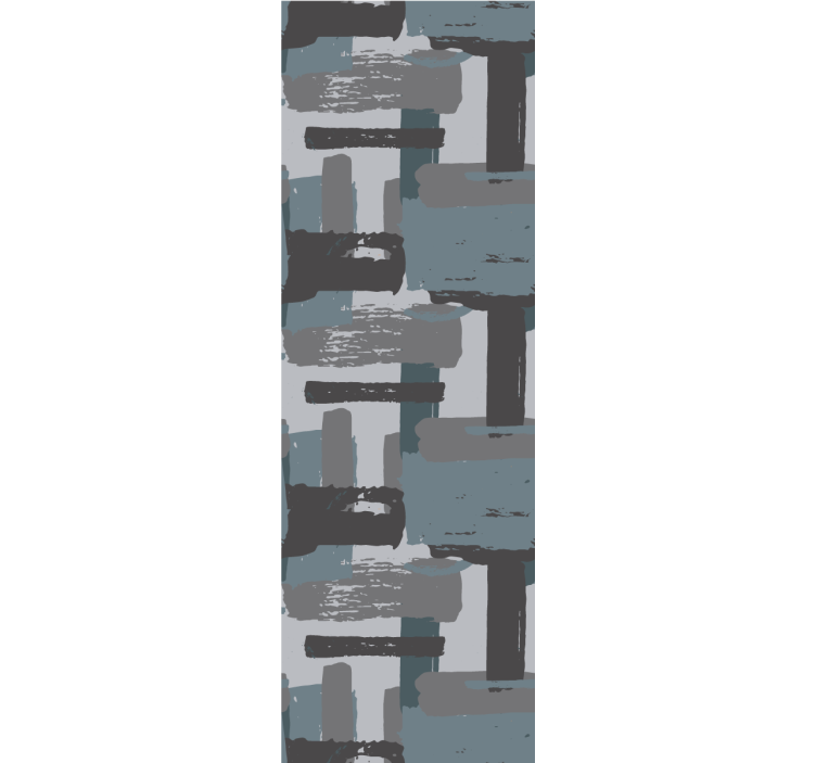 墙纸 抽象 灰色涂抹笔触 - TenStickers