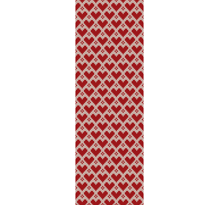 客厅墙纸心形布艺设计 - TenStickers