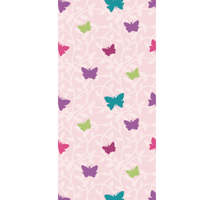 墙纸 蝴蝶壁纸 色彩斑斓的翩翩翅膀 - TenStickers