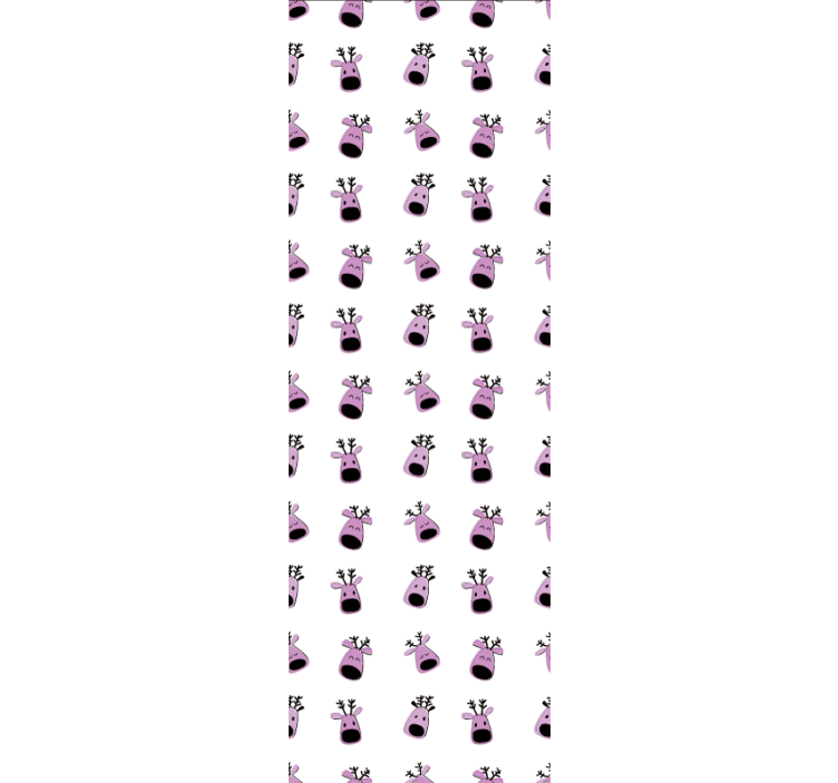 墙纸 动物壁纸 快乐驯鹿面孔 - TenStickers