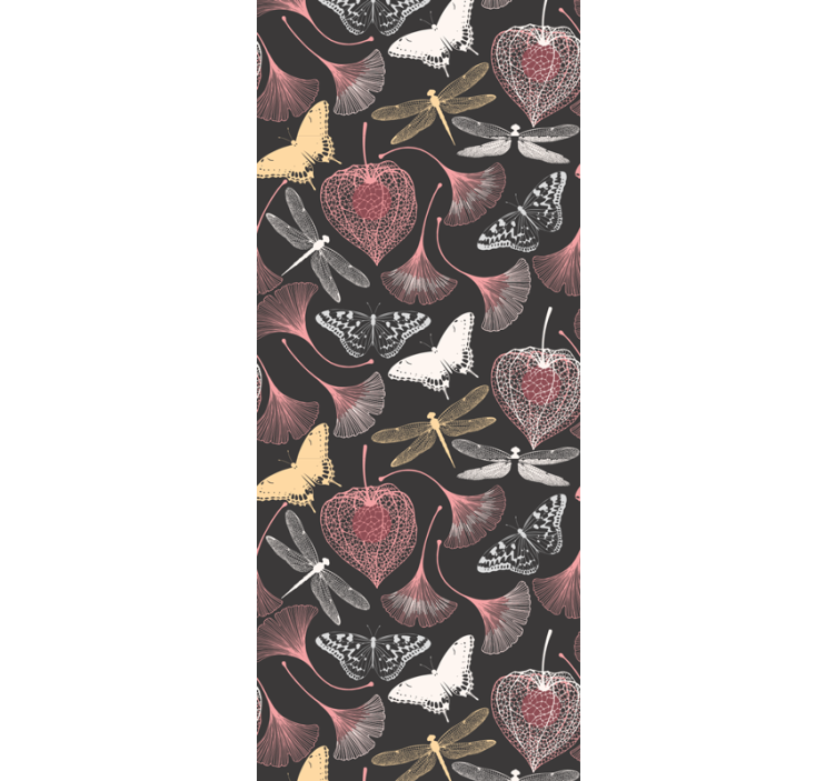 墙纸 树叶 诠释黑暗植物优雅 - TenStickers