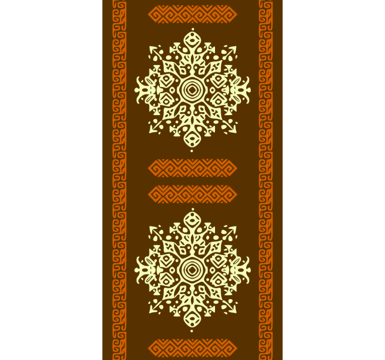 墙纸 主卧 民族风金色曼陀罗 - TenStickers