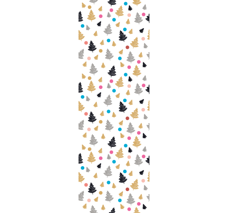 墙纸 树壁纸 多彩松树图案 - TenStickers