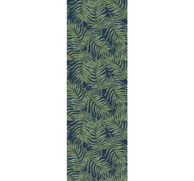 墙纸 性质 蕨类植物与蓝色背景 - TenStickers