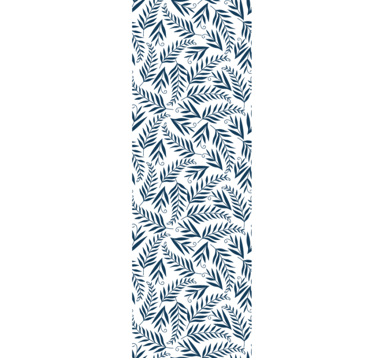 墙纸 树叶 灰色植物图案 - TenStickers