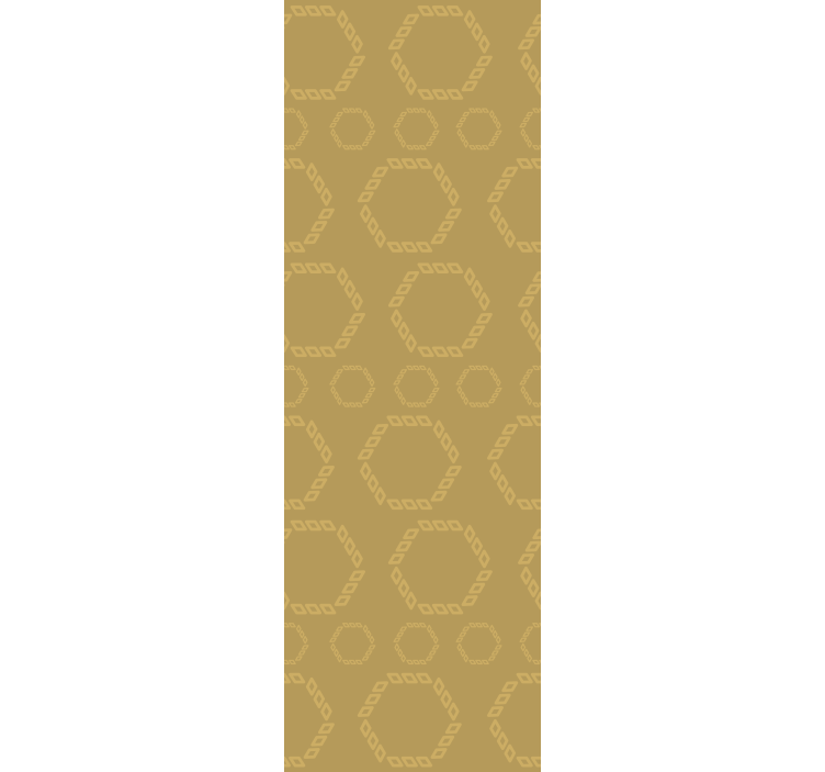 墙纸 几何 六边形轮廓图案 - TenStickers