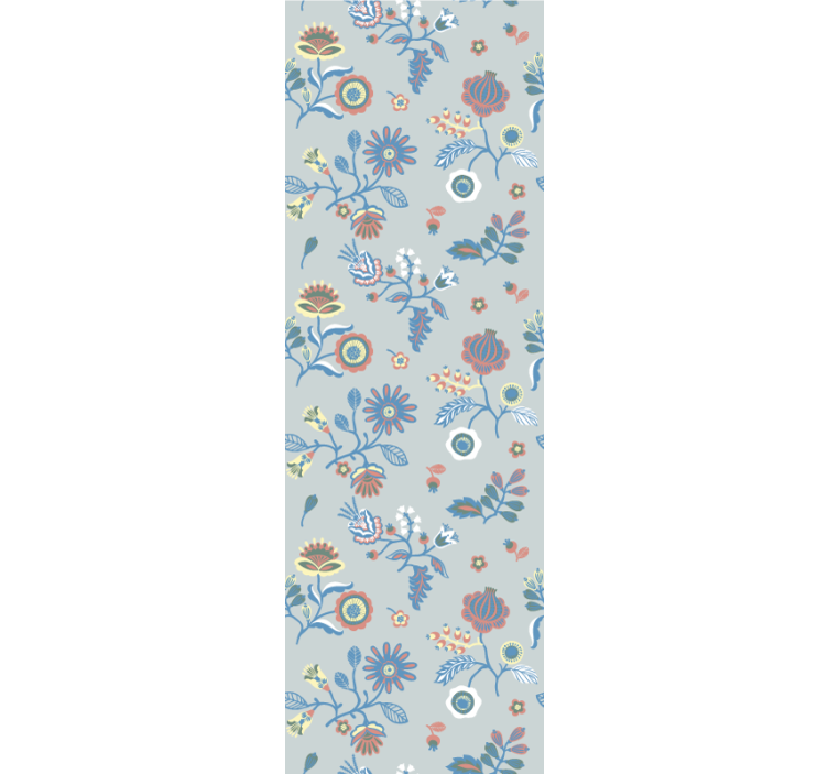 墙纸花卉插图花朵设计 - TenStickers