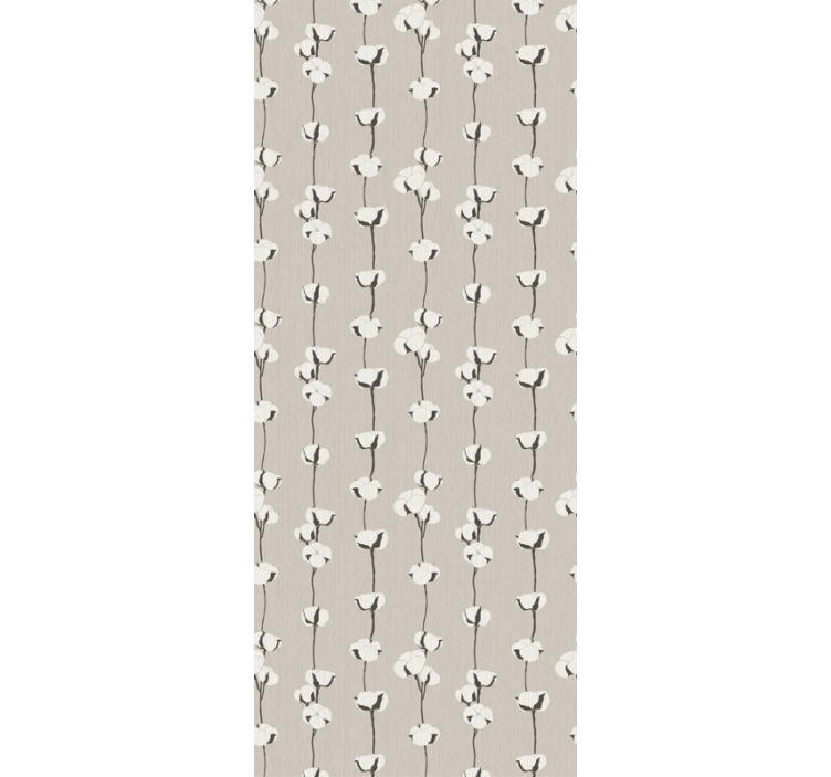 墙纸花卉棉花绽放小径 - TenStickers