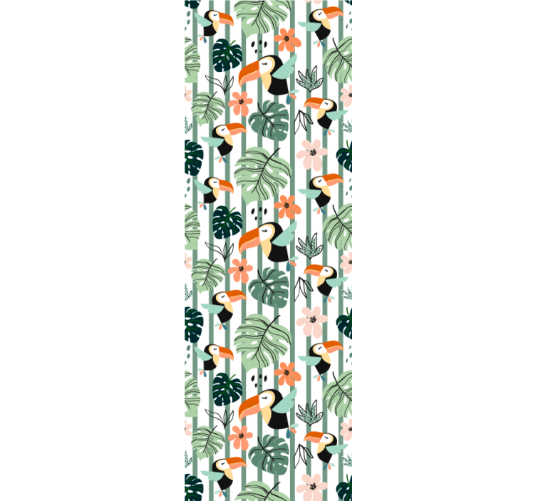 墙纸 动物壁纸 热带巨嘴鸟主题 - TenStickers