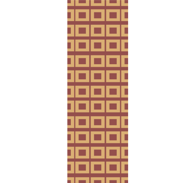 墙纸 方形墙纸 复古几何方块 - TenStickers