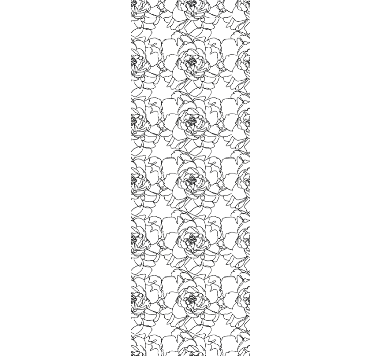 墙纸 花卉观赏 优雅花朵绽放 - TenStickers