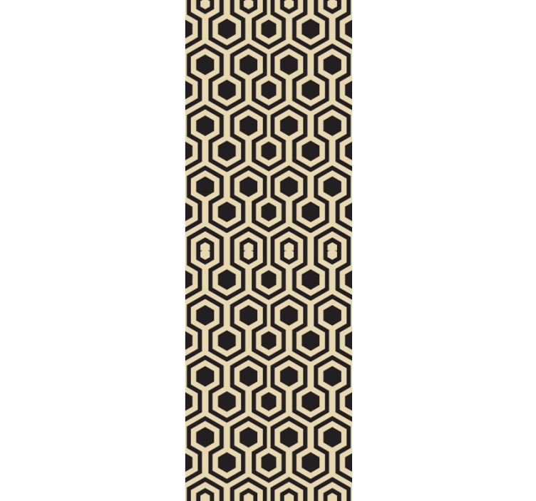 墙纸 几何 蜂窝六边形图案 - TenStickers