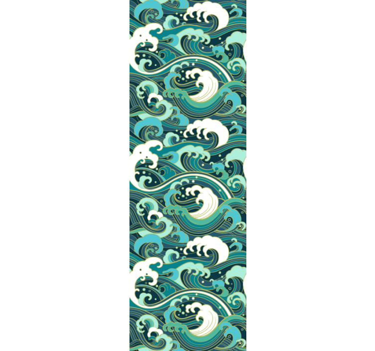 墙纸性质优雅海浪 - TenStickers